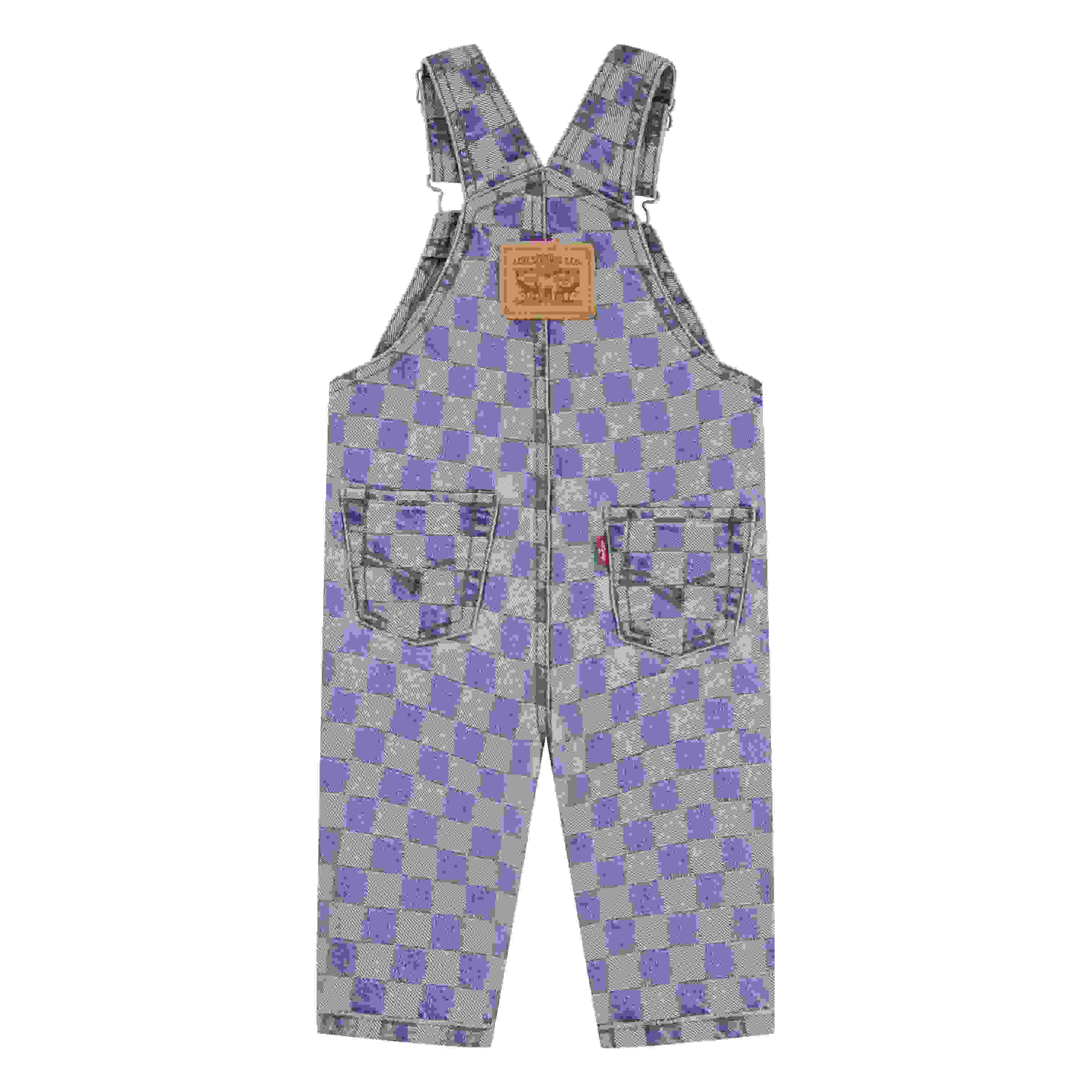 Levi's Textured Baby Boys' Checkerboard Denim Overalls